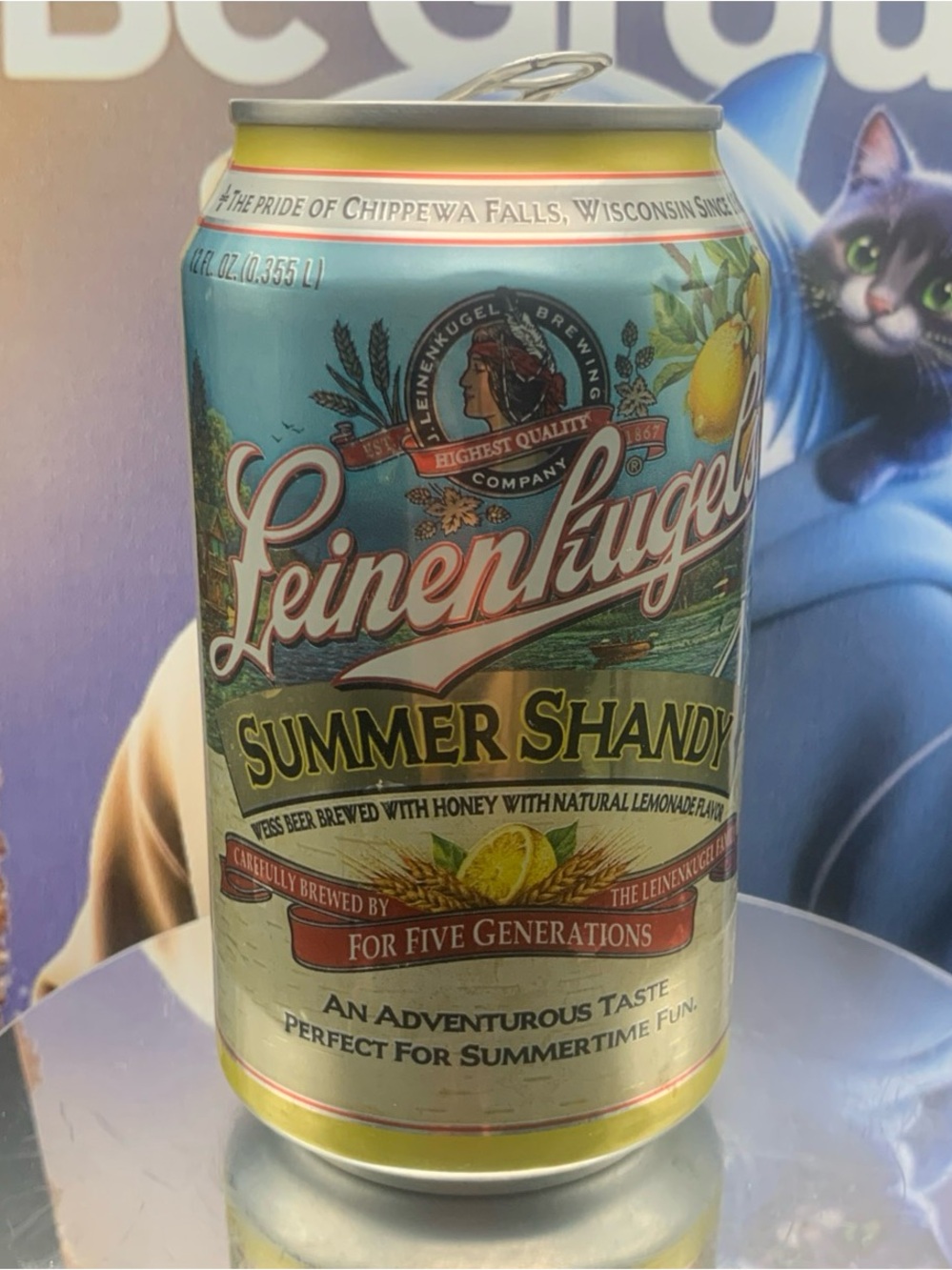 Vintage Beer Can Leinenkugel's Summer Shanty An Adventurous Taste Tab Empty
